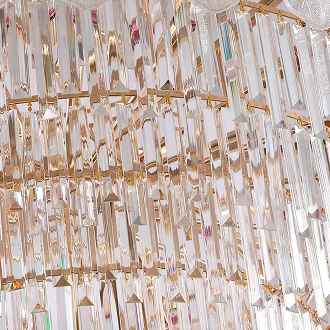 Luxury Crystal Round Chandelier with Elegant Tiered Design Image - 17