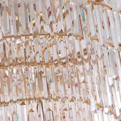 Luxury Crystal Round Chandelier with Elegant Tiered Design Image - 17