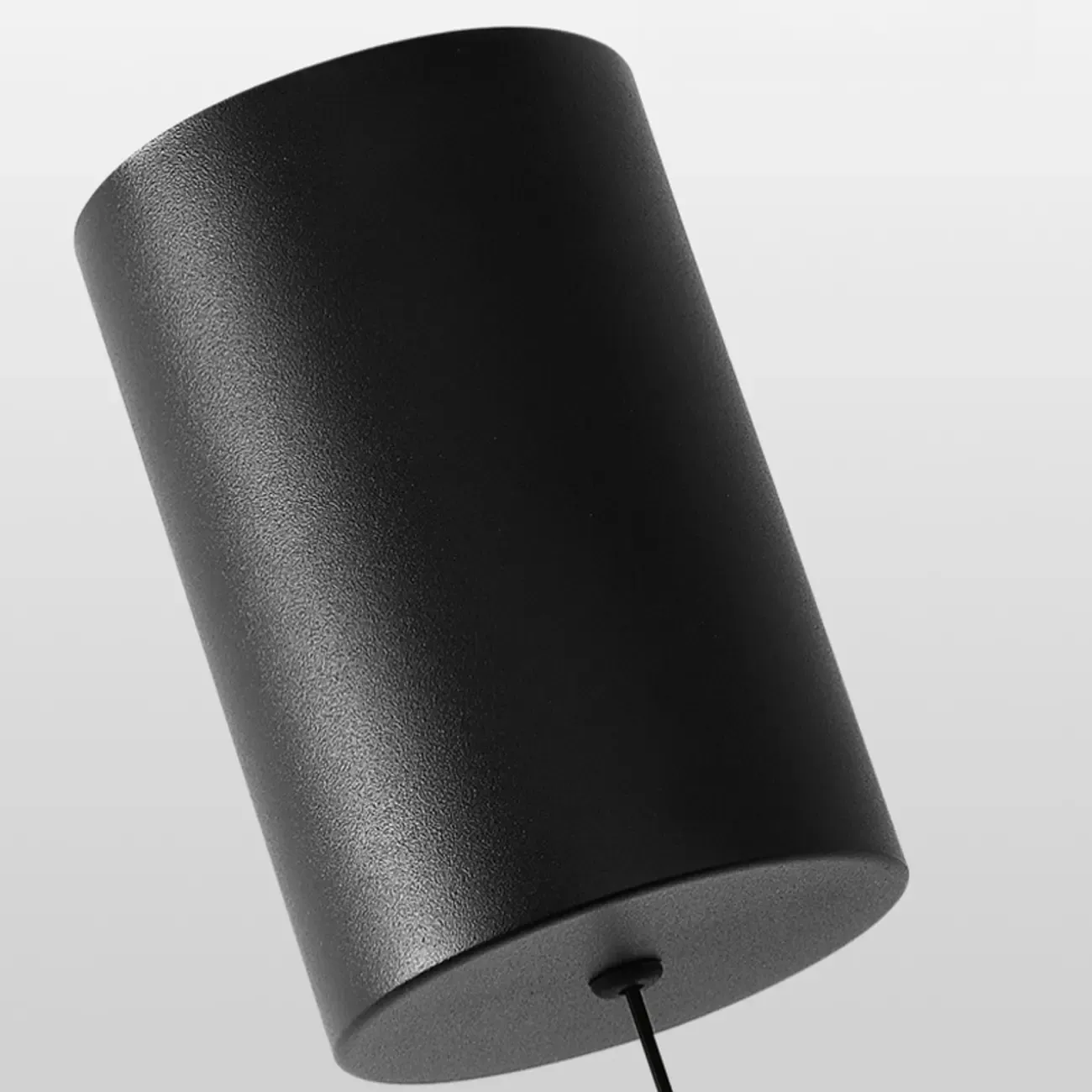 Minimalist Black LED Bedside Pendant Lamp with Long Adjustable Line Image - 10