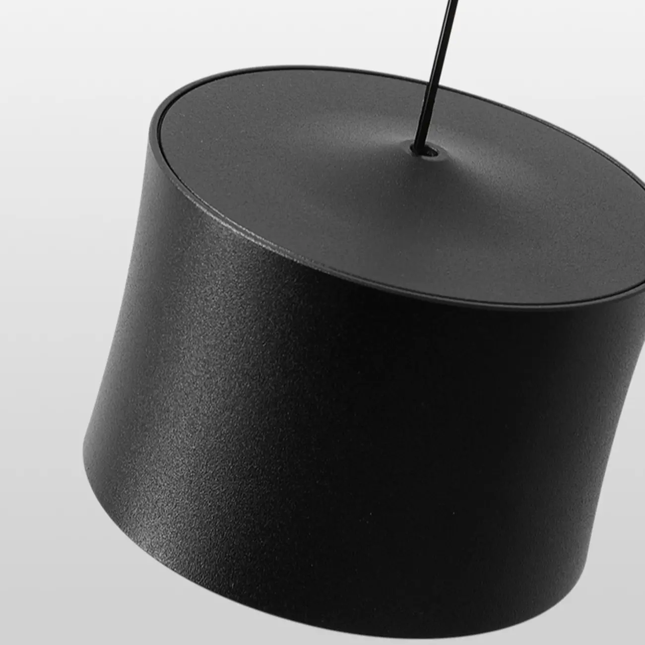 Minimalist Black LED Bedside Pendant Lamp with Long Adjustable Line Image - 11 | homeyfad