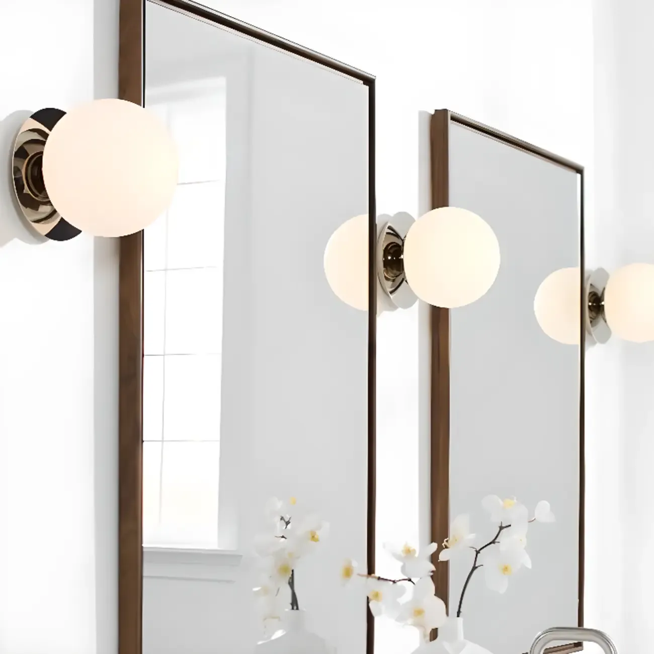 Modern Wall Mounted Vanity Lights with Unique Ball Design Image - 1