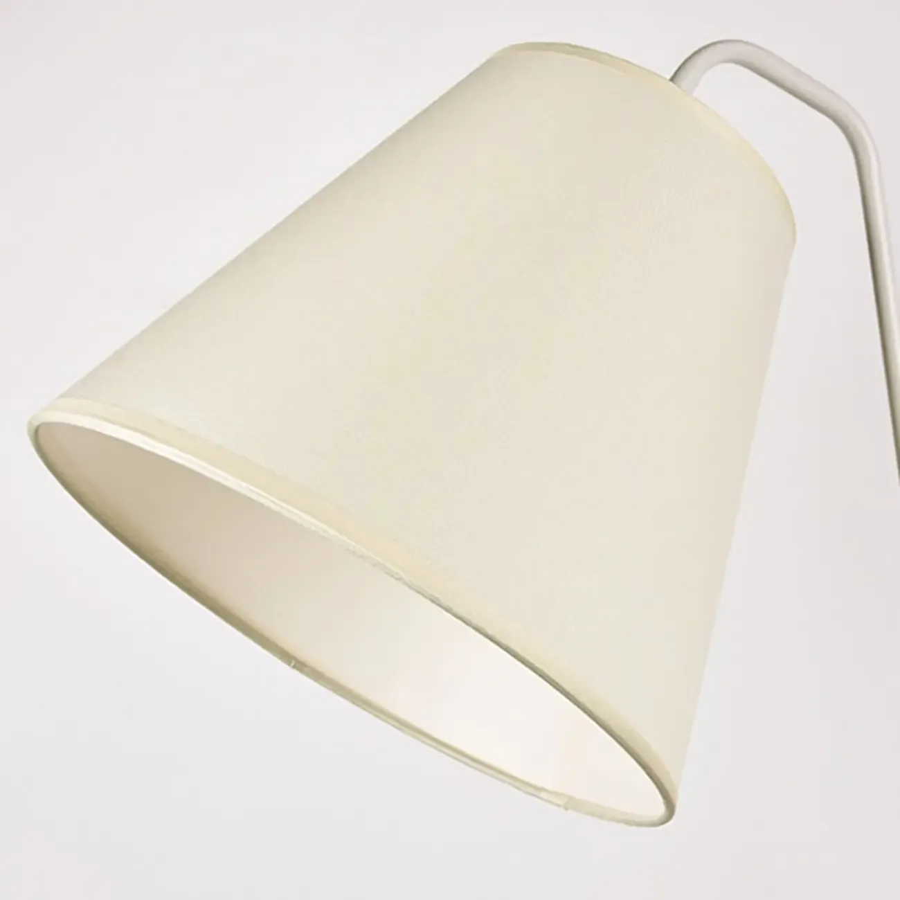 Metal Fabric Shade Floor Lamp with Tripod Table for Living Room Image - 10