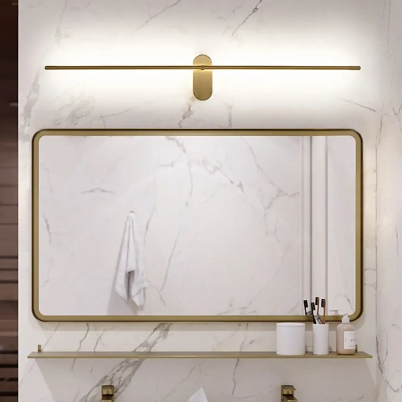 Minimalist Linear LED Vanity Light Bar for Bathroom Decro Image - 4