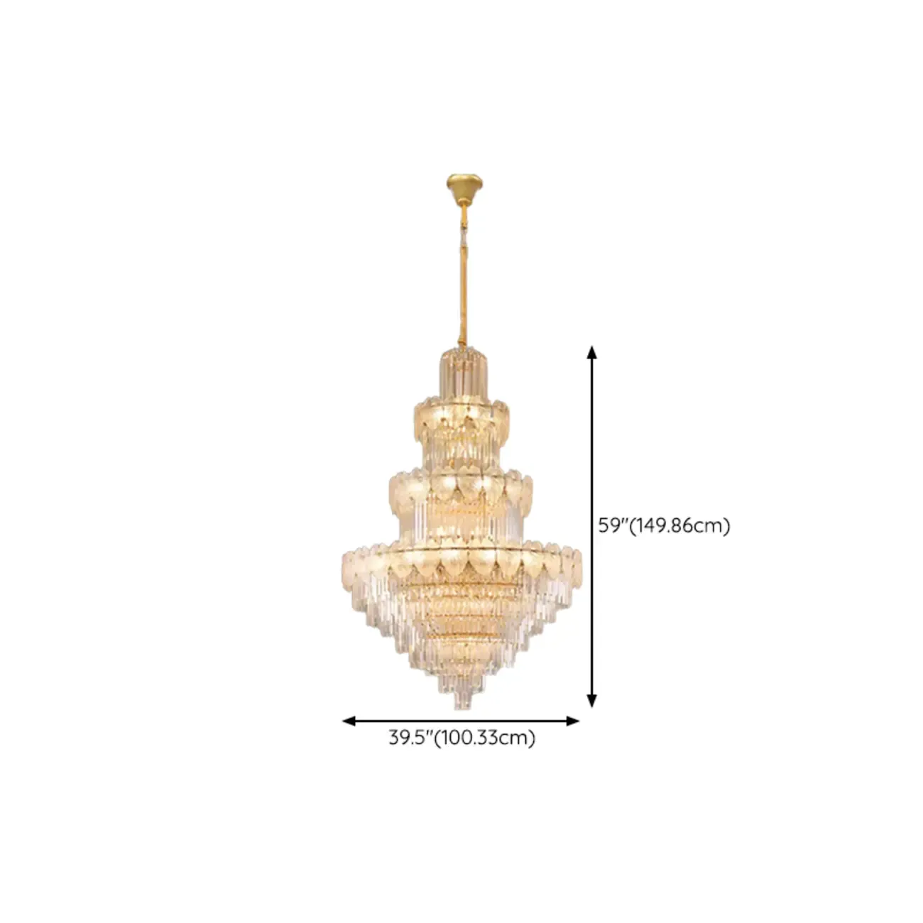 Luxury Crystal Round Chandelier with Elegant Tiered Design Image - 23