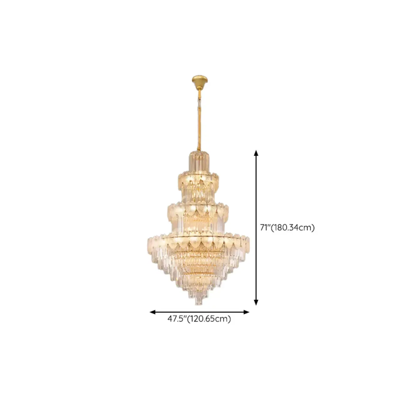 Luxury Crystal Round Chandelier with Elegant Tiered Design Image - 24