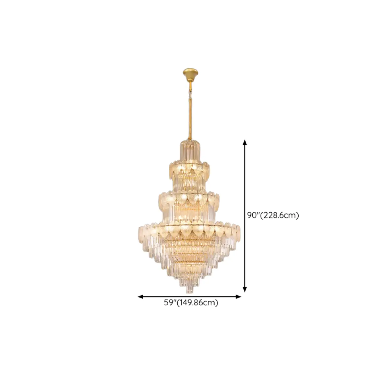Luxury Crystal Round Chandelier with Elegant Tiered Design Image - 25 | homeyfad