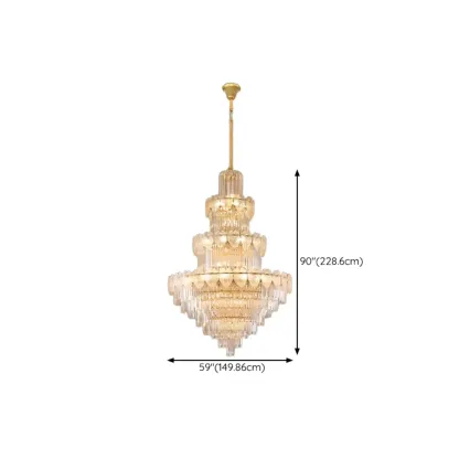Luxury Crystal Round Chandelier with Elegant Tiered Design Image - 25
