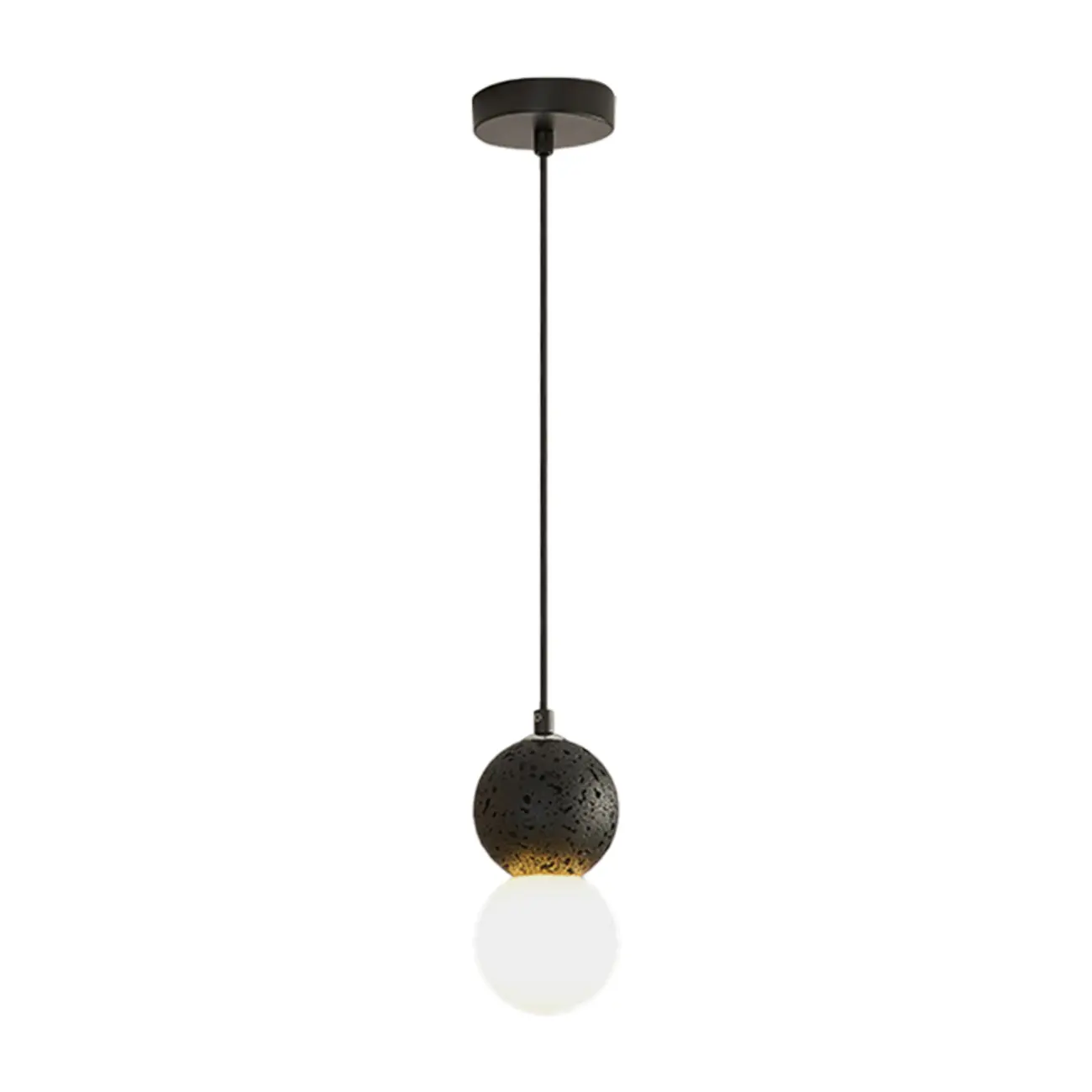 Contemporary Milky Glass Pendant Light with Beaded Detail for Home Decor. Image - 8 | homeyfad