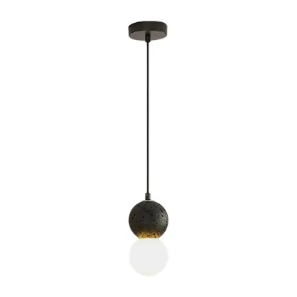 Contemporary Milky Glass Pendant Light with Beaded Detail for Home Decor. Image - 8