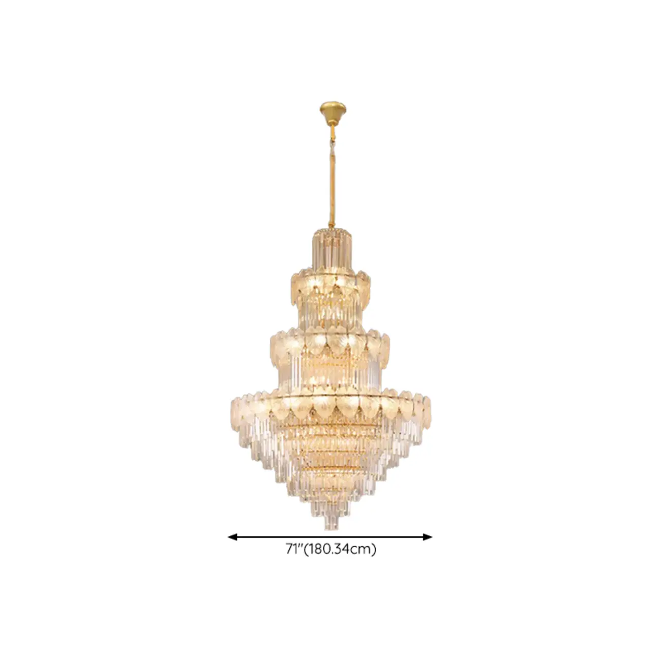 Luxury Crystal Round Chandelier with Elegant Tiered Design Image - 26 | homeyfad