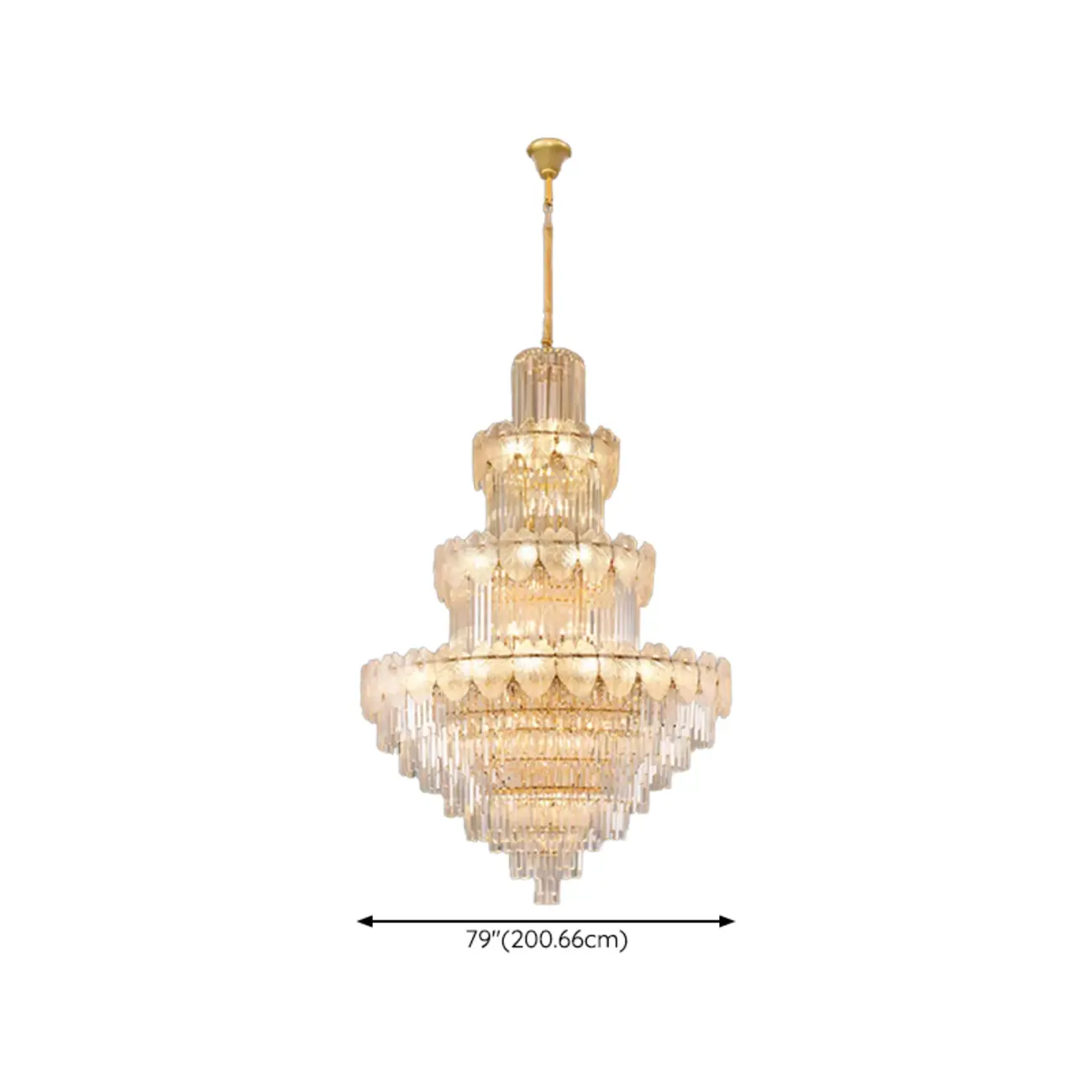 Luxury Crystal Round Chandelier with Elegant Tiered Design Image - 27 | homeyfad