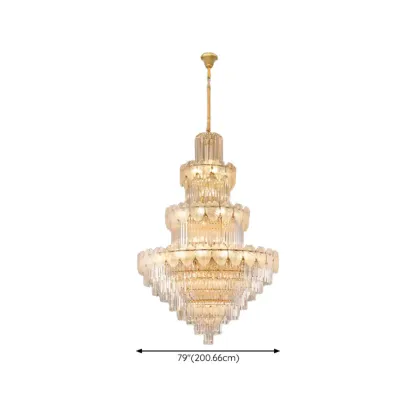 Luxury Crystal Round Chandelier with Elegant Tiered Design Image - 27
