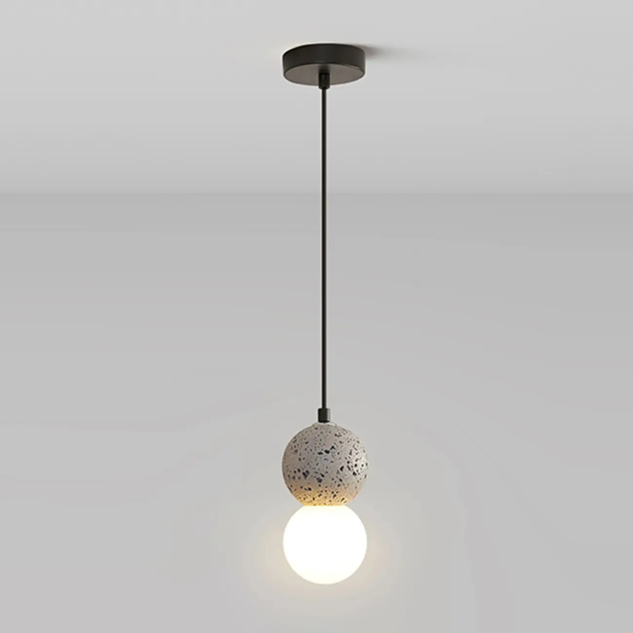 Contemporary Milky Glass Pendant Light with Beaded Detail for Home Decor. Image - 10 | homeyfad