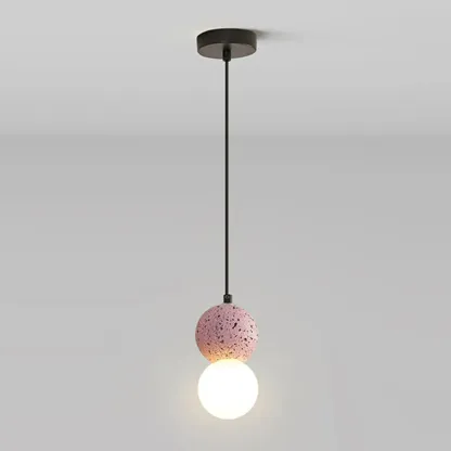 Contemporary Milky Glass Pendant Light with Beaded Detail for Home Decor. Image - 11
