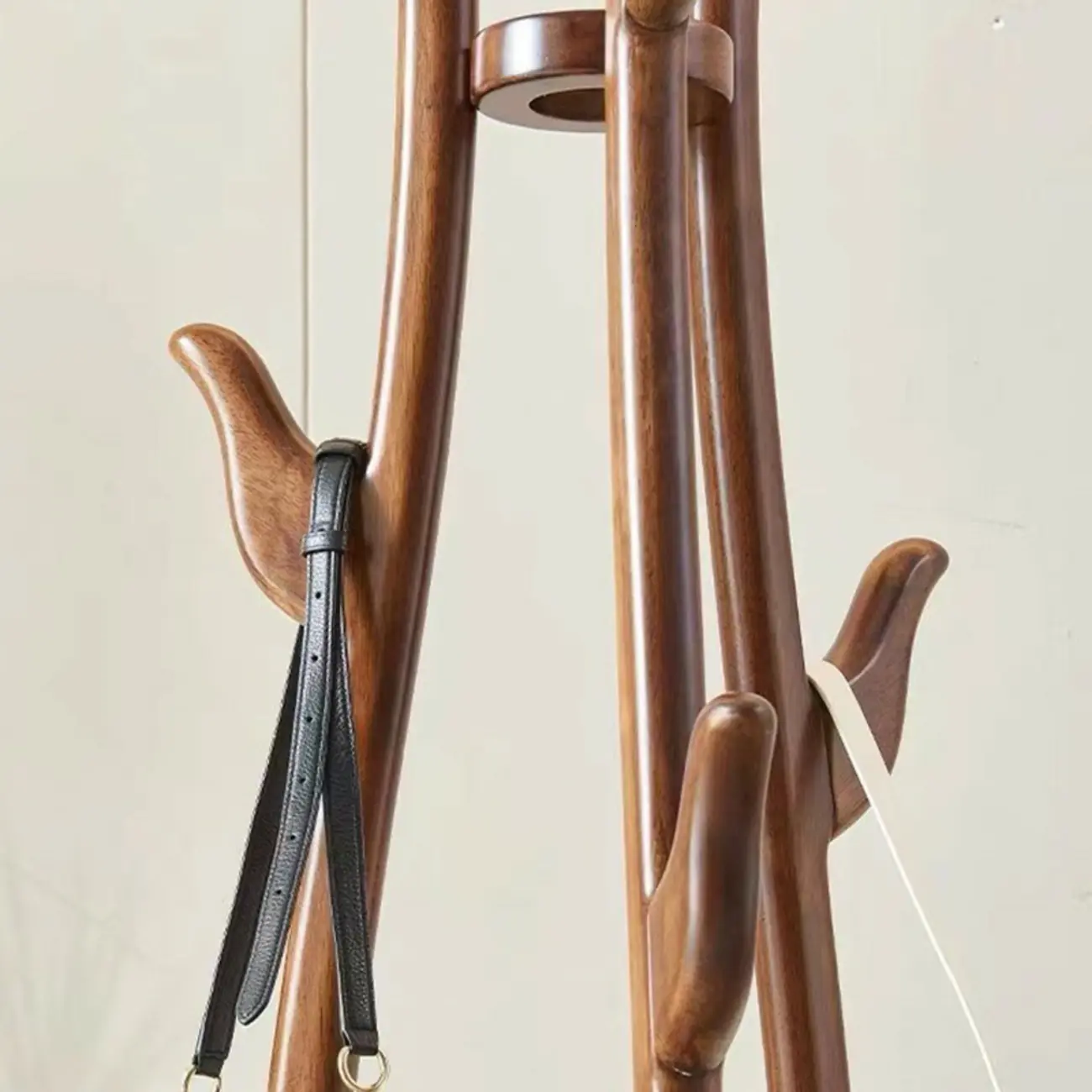 Modern Brown Freestanding Hall Tree with Hooks Image - 7 | homeyfad