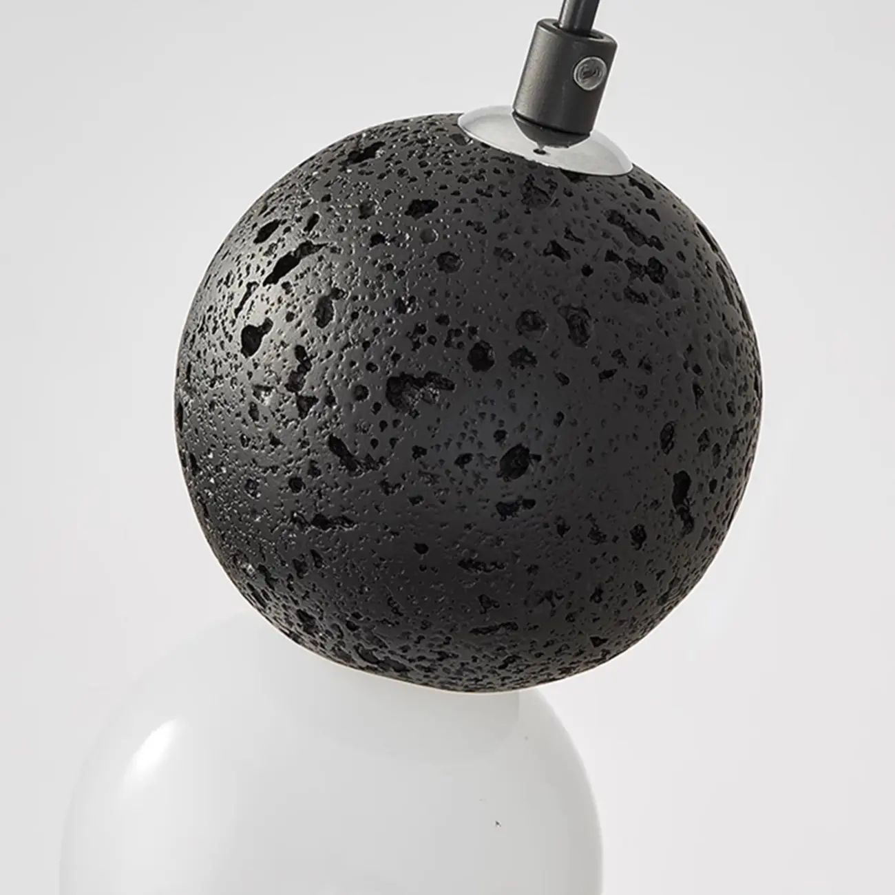 Contemporary Milky Glass Pendant Light with Beaded Detail for Home Decor. Image - 14 | homeyfad