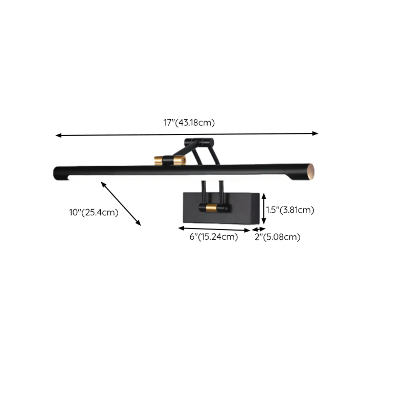 Minimalistic Linear LED Vanity Light Bar for Bathroom Decor #size