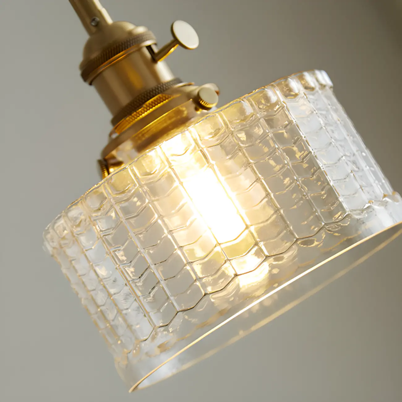 Modern Clear Glass Stripe Lampshade Pendant Light for Dining Room Image - 19 | homeyfad