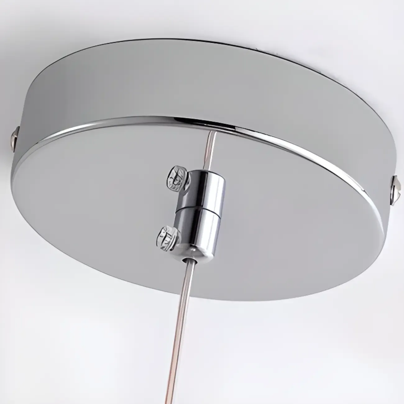 Modern Small White Globe LED Pendant Light for Living Room Image - 9