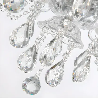 Modern Luxury Clear Crystal Chandeliers with Height-Adaptive Image - 11