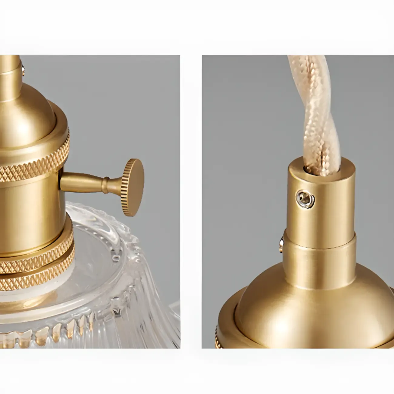 Modern Clear Glass Stripe Lampshade Pendant Light for Dining Room Image - 22