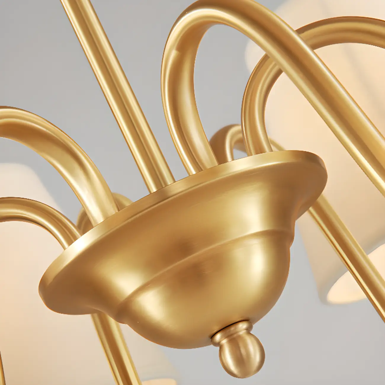 6-Light Modern Chain Fabric Chandelier for Dining Room Image - 15 | homeyfad