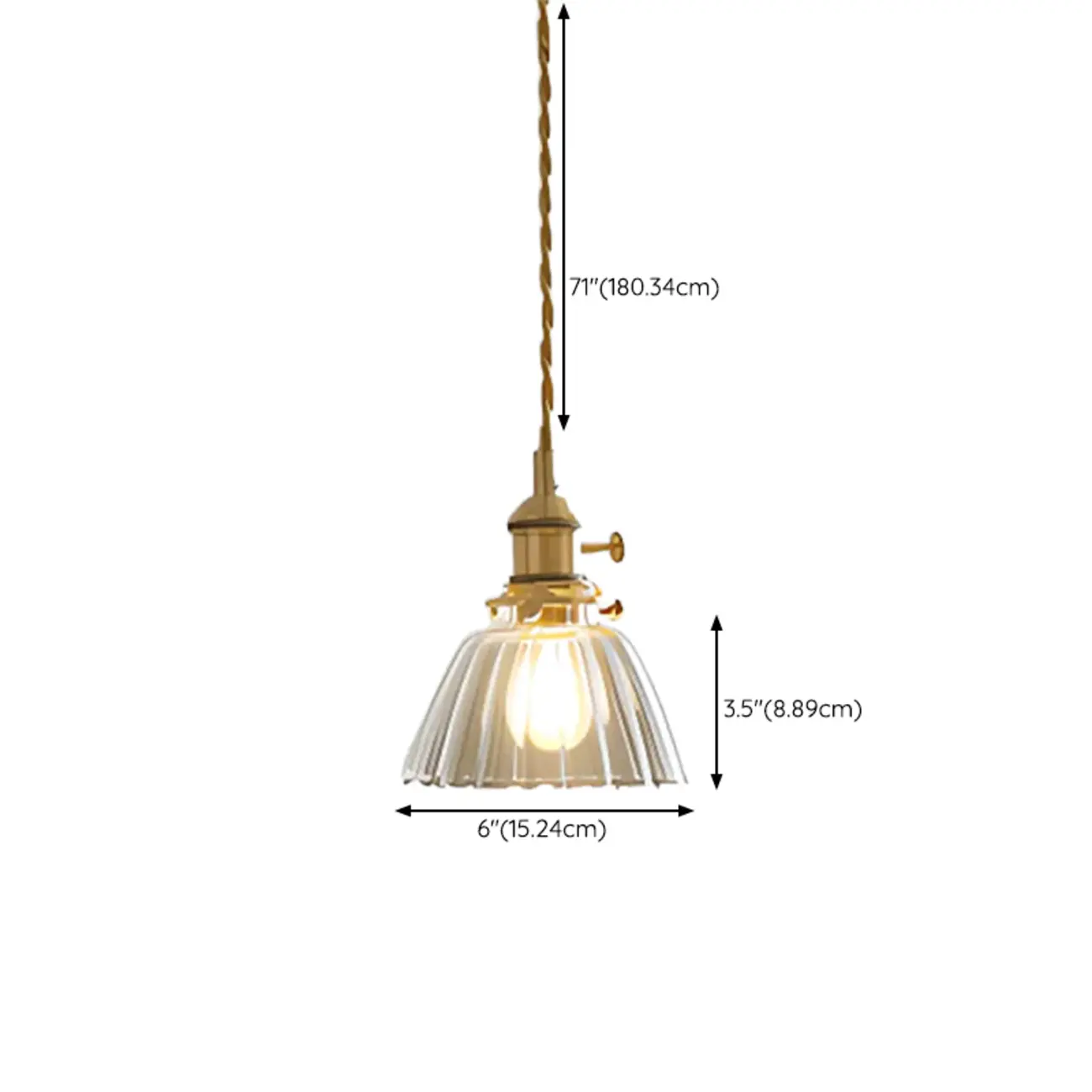 Modern Clear Glass Stripe Lampshade Pendant Light for Dining Room Image - 26 | homeyfad