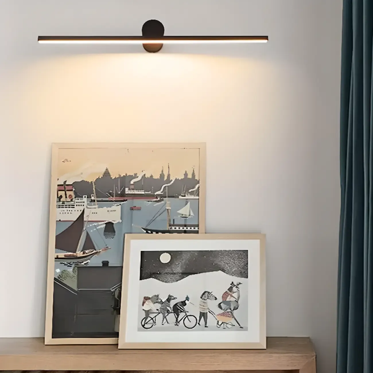 Minimalist Linear Bathroom Vanity Light with Integrated LED Image - 4
