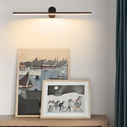 Minimalist Linear  Bathroom Vanity Light with Integrated LED Image - 4