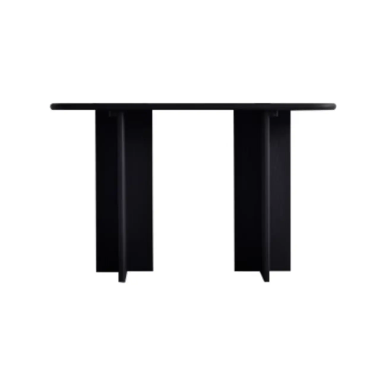 Modern Rectangle Black Ash Console Table Image - 11 | homeyfad
