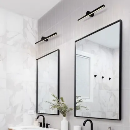 Minimalist Linear  Bathroom Vanity Light with Integrated LED Image - 6