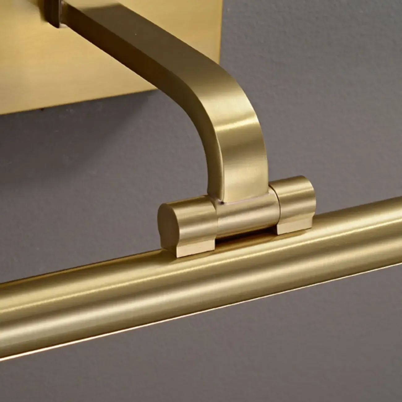 Gold Bathroom Linear Vanity Lights Fixture Over Mirror Image - 13