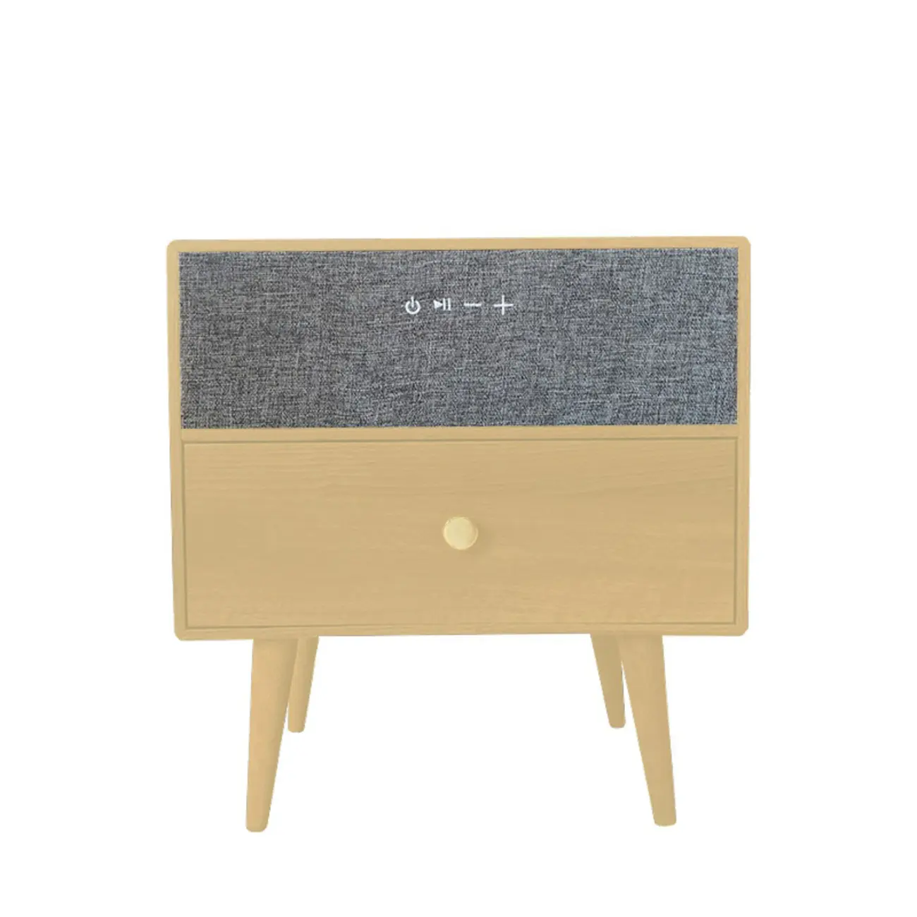 Modern Coloer Block Bedside Table with 2 Drawers  Image - 5 | homeyfad