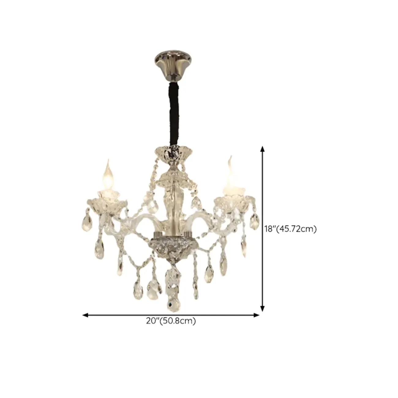Modern Luxury Clear Crystal Chandeliers with Height-Adaptive Image - 14