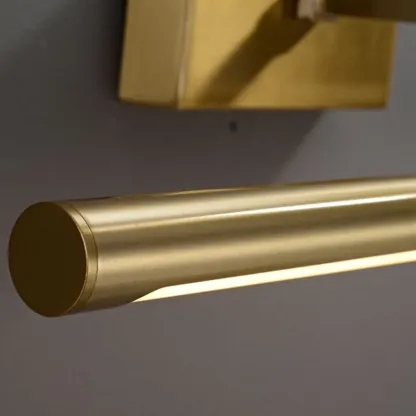 Gold Bathroom Linear Vanity Lights Fixture Over Mirror  Image - 14