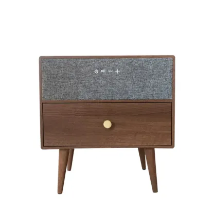 Modern Coloer Block Bedside Table with 2 Drawers  Image - 6