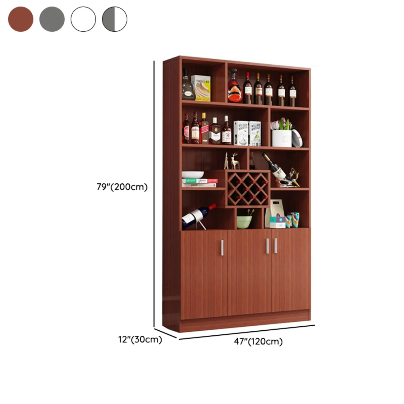Modern Wooden Wine Rack with Glass Holder Image - 19 | homeyfad