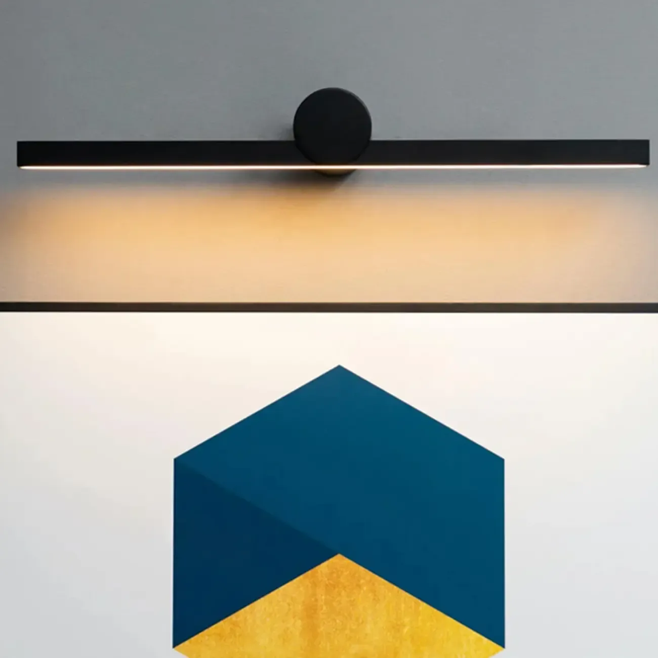 Minimalist Linear Bathroom Vanity Light with Integrated LED Image - 8
