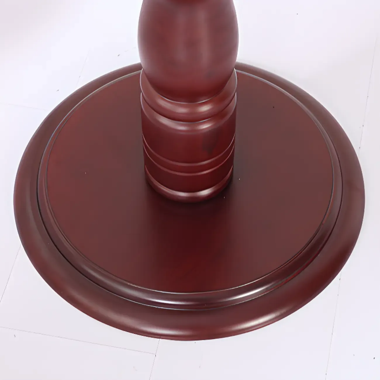 Elegant Walnut Hall Tree with Round Base Image - 20