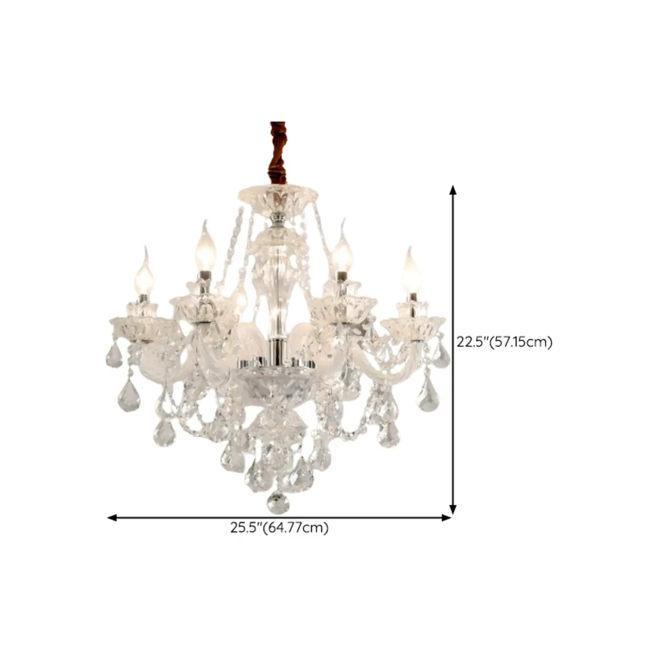 Modern Luxury Clear Crystal Chandeliers with Height-Adaptive Image - 16 | homeyfad