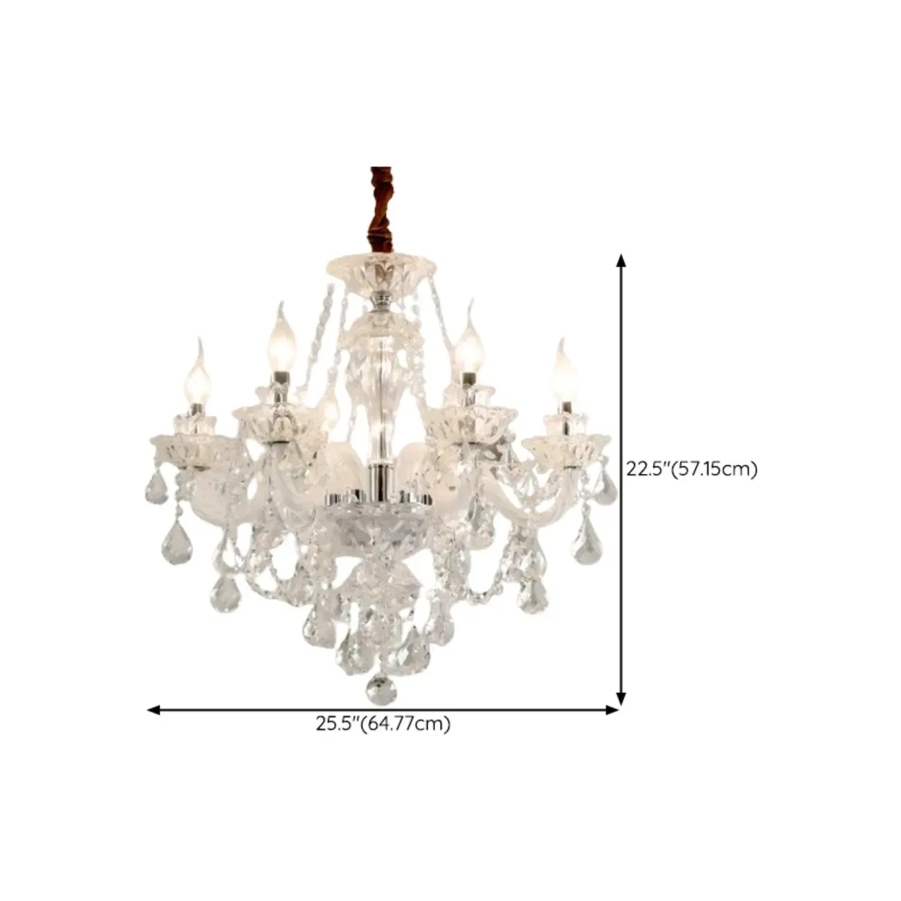 Modern Luxury Clear Crystal Chandeliers with Height-Adaptive Image - 16