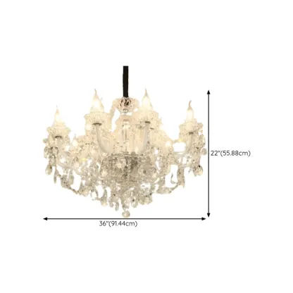 Modern Luxury Clear Crystal Chandeliers with Height-Adaptive Image - 19