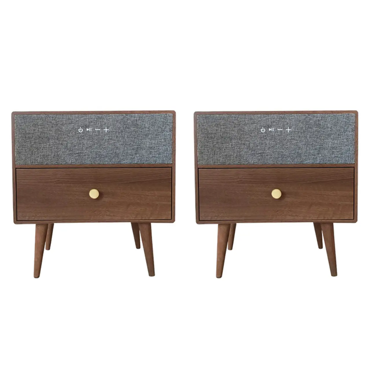 Modern Coloer Block Bedside Table with 2 Drawers  Image - 8 | homeyfad