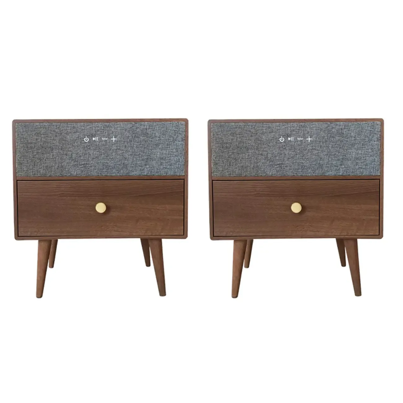 Modern Coloer Block Bedside Table with 2 Drawers  Image - 8