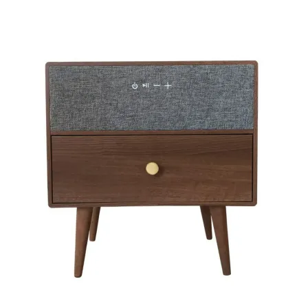 Modern Coloer Block Bedside Table with 2 Drawers  Image - 9