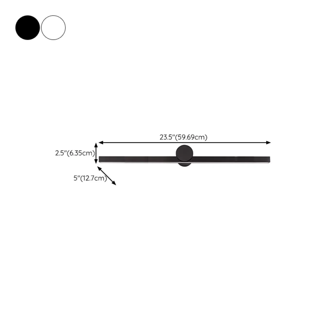 Minimalist Linear  Bathroom Vanity Light with Integrated LED Image - 15