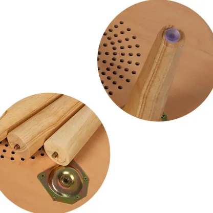 Modern Coloer Block Bedside Table with 2 Drawers  Image - 12