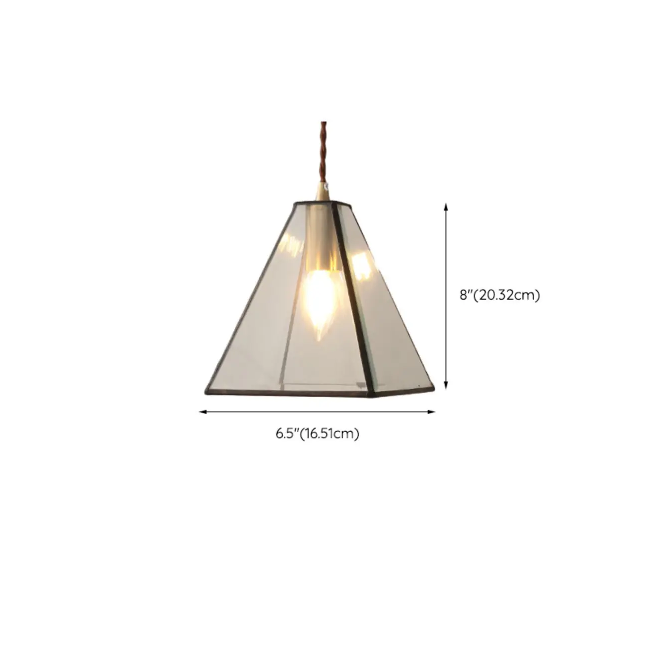 Modern Diamond Shape Glass Pendant Light for Living Room Image - 13 | homeyfad