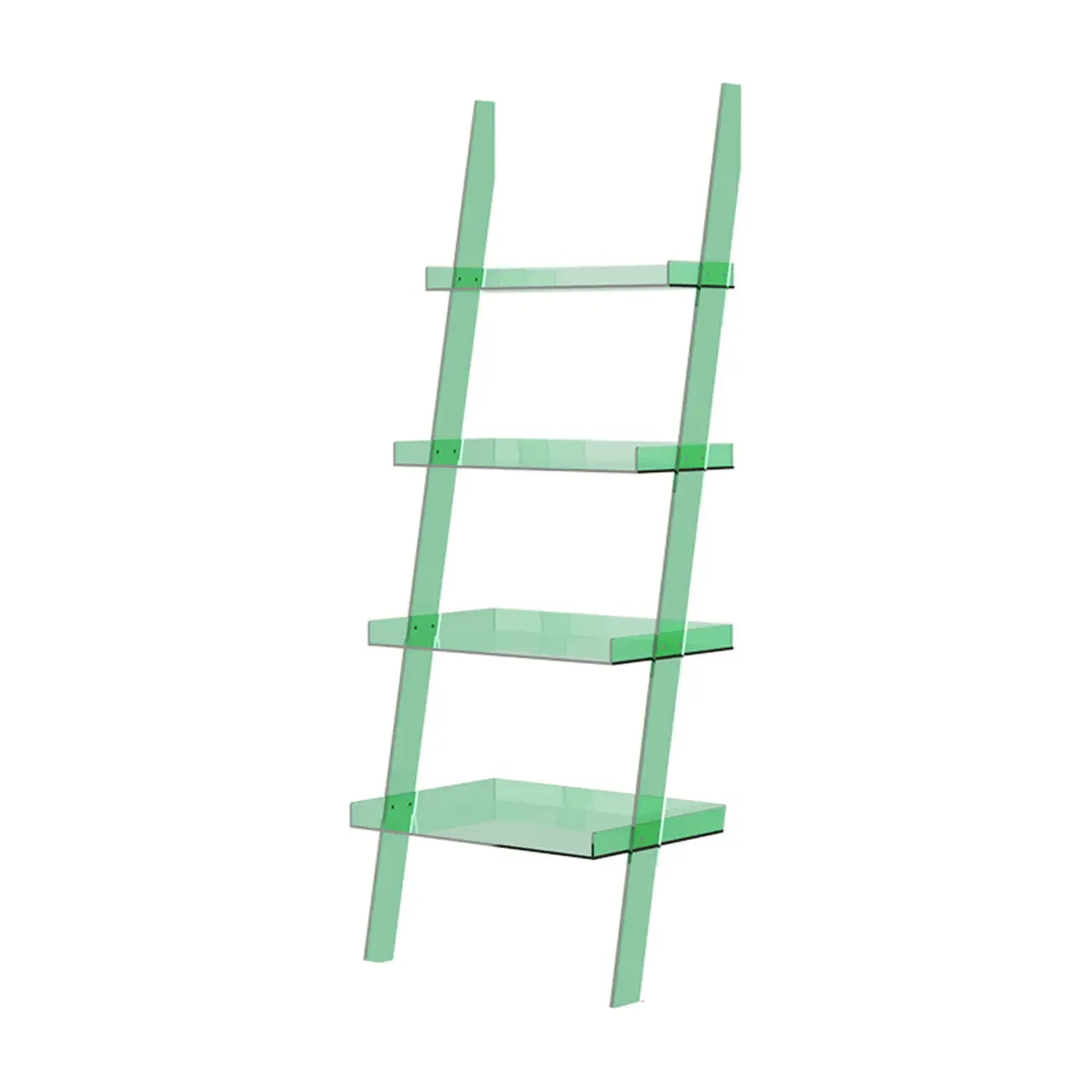Modern H Ladder Open Bookshelf with 4 Shelves Image - 5