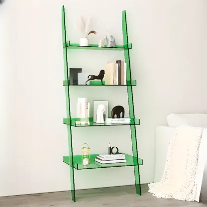 Modern H Ladder Open Bookshelf with 4 Shelves  Image - 6